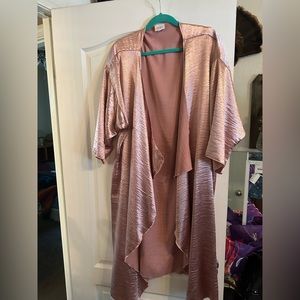 Lularoe Kimono Metallic Pink